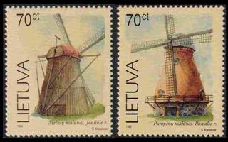 Liettua 696-7m ** Tuulimyllyjä mattapaperi (1999)