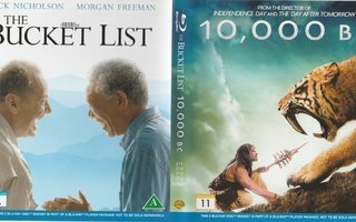 Blu-ray: 10 000 BC ja The Bucket list