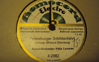 78 rpm Petersburger Schlittenfahrt/Marionetten-Brautzug