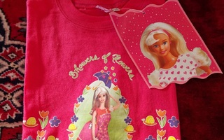 Barbie  t-paita 126 cm pinkki. 16. Uusi