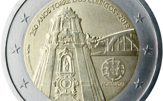 2€ Juhlaraha Portugal 2013 Clerigon Kellotorni 2