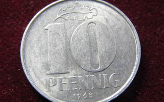 10 pfenning 1968A DDR