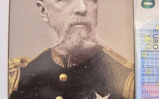 VANHA Kabinetti Valokuva Ruotsi Kuningas Oskar II UPEA 1870-