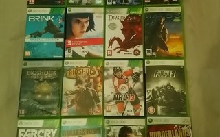 16 kpl Xbox 360 pelejä