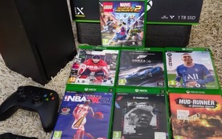 Xbox Series X 1 TB + 16 peliä