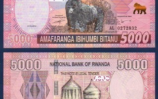 Ruanda Rwanda 5000 Francs 2014 P41 sn831 UNC