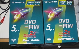 FUJIFILM : DVD - RW 5 KPL PAKETTI.