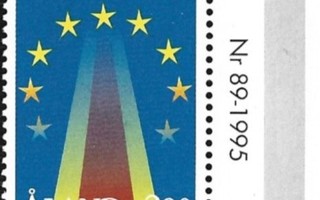 Åland 1995 Euroopan Unioni välilöpari ** LaPe 095 nro