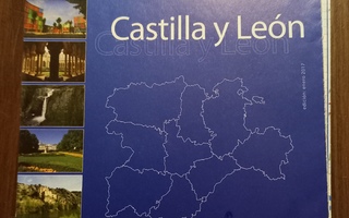 KASTILIA & LEON Espanja matkailukartta 1:600 000 2017