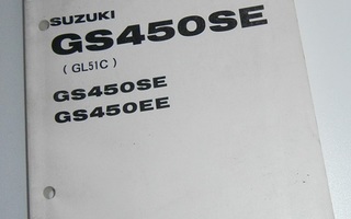 Suzuki GS450 Parts Catalogue, osaluettelo 1983-8