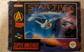 SNES 16-bit Super Nintendo " Star Trek - Star Fleet Academy