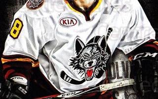 2014-15 Chicago Wolves Team Issue Ty Rattie