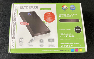 ICYBOX ulkoinen 2.5" SATA kovalevykotelo USB 3.0