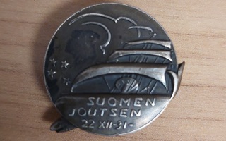 Militaria. Hopeinen ruuvimerkki, Suomen Joutsen 1931