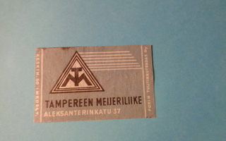 TT-etiketti Tampereen Meijeriliike