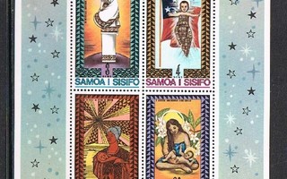 Samoa 1975 - Joulu Christmas ++ blokki
