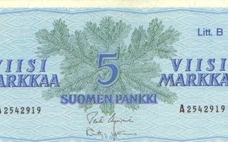 Suomi 5 mk 1963 B