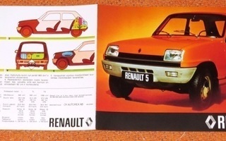 1976 Renault 5 esite - KUIN UUSI - suomalainen