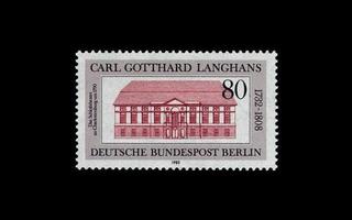 Berlin 684 ** Carl Gotthard Langhans (1982)