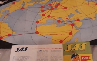 Kuvataide kartta, matkareitti SAS siivin kartta