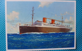Postikortti vanha laiva alus