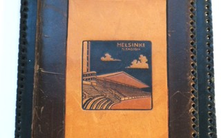 Olympia 1940 Helsinki nahkakantinen muistilehtiö