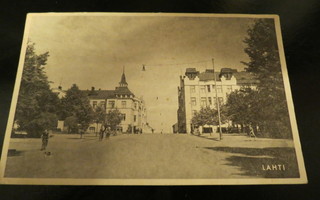 LAHTI RAUTATIEKATU 1946 KULKENUT POSTIKORTTI