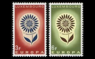 Luxemburg 697-8 ** Europa (1964)