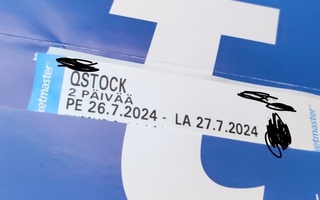 Qstock 2pv 26.-27.7.2024 pääsylippu