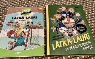 Lätkä-Lauri kirjoja 2 kpl