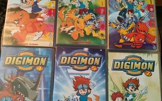 Digimon VHS 1 2 3 4 5 7