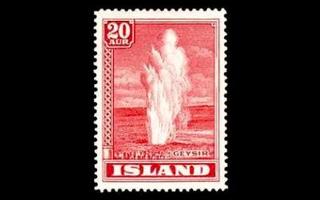 Islanti 194 ** Geysir 20 A (1938)
