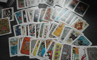 Korttipakka tilkkutyö/tekstiilitaide