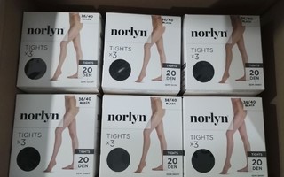 Norlyn Tights 20 den semi shiny 36/40 (6 x 3-pack)