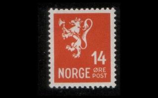 Norja 222 ** Leijona 14 öre (1940)