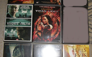 DVD elokuvia 2€ kpl