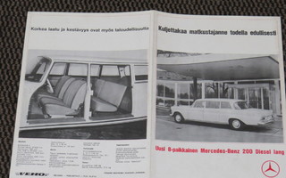1966 Mercedes-Benz 200 D Lang esite - suom - KUIN UUSI