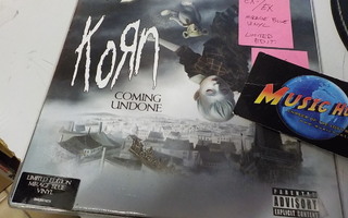 KORN - COMING UNDONE EX-/EX 7'' SINGLE BLUE VINYL