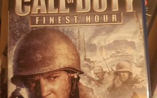PS2 Call of Duty Finest Hour + kotelo ja ohjeet