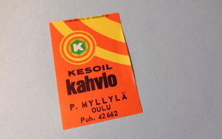 TT-etiketti Kesoil kahvio P. Myllylä, Oulu