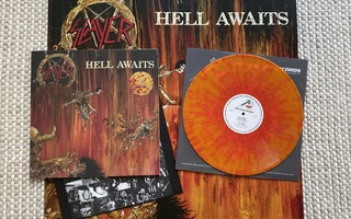 Slayer hell awaits 2021 orange/red splatter