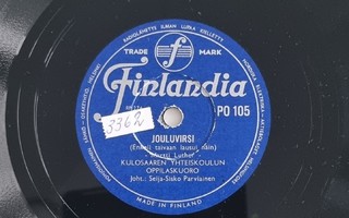Savikiekko 1954 - Kulosaaren oppilaskuoro - Finlandia PO105