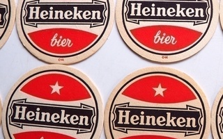 Heineken Tuopin aluset Lasinaluset 19 kpl + niiden teline