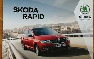 2017 Skoda Rapid esite - KUIN UUSI - 60 sivua - suom