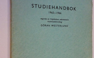 Göran Westerlund : Studiehandbok 1965-1966 - utgiven av h...