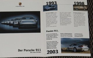 2003 Porsche 911 historia esite - KUIN UUSI