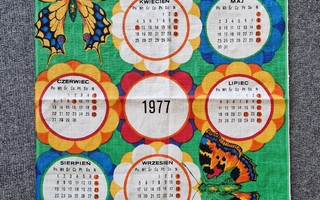 Kalenteripyyhe 1977 Puolalainen