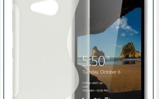 Lumia 550 - Läpinäkyvä TPU-suojakuori & suojakalvo#20663