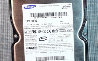 IDE kiintolevy 120 Gb. Samsung SP1203N