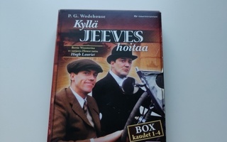 Kyllä Jeeves hoitaa -boksi (kaikki kaudet 1-4, 8 DVD)